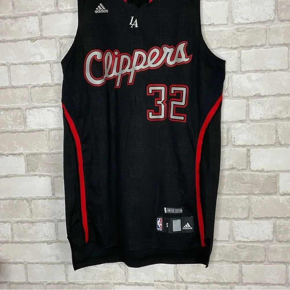 Adidas LA Clippers 32 Blake Griffin Black & Red Jersey Size S